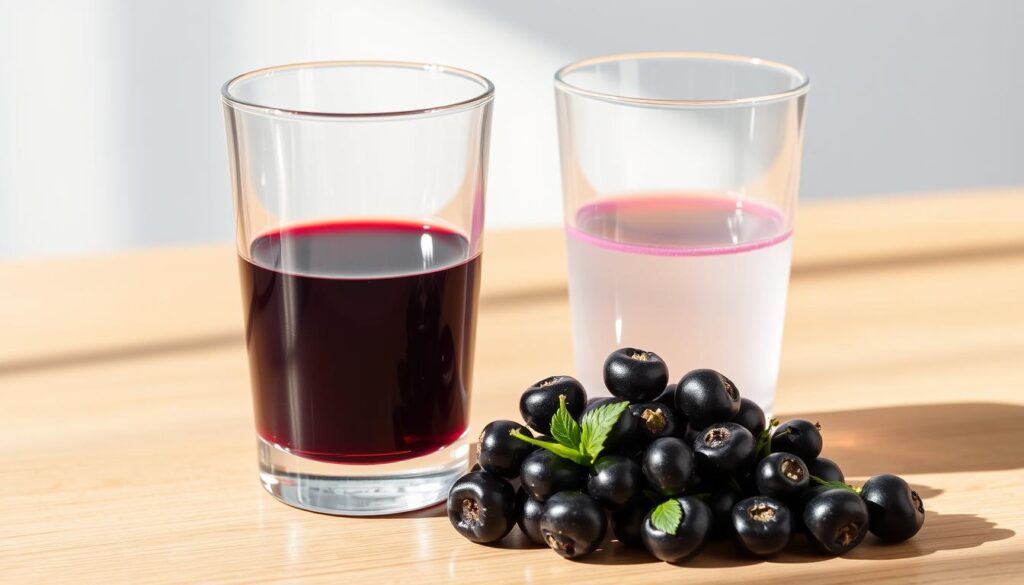 Pure vs Sweetened Blackcurrant Juice