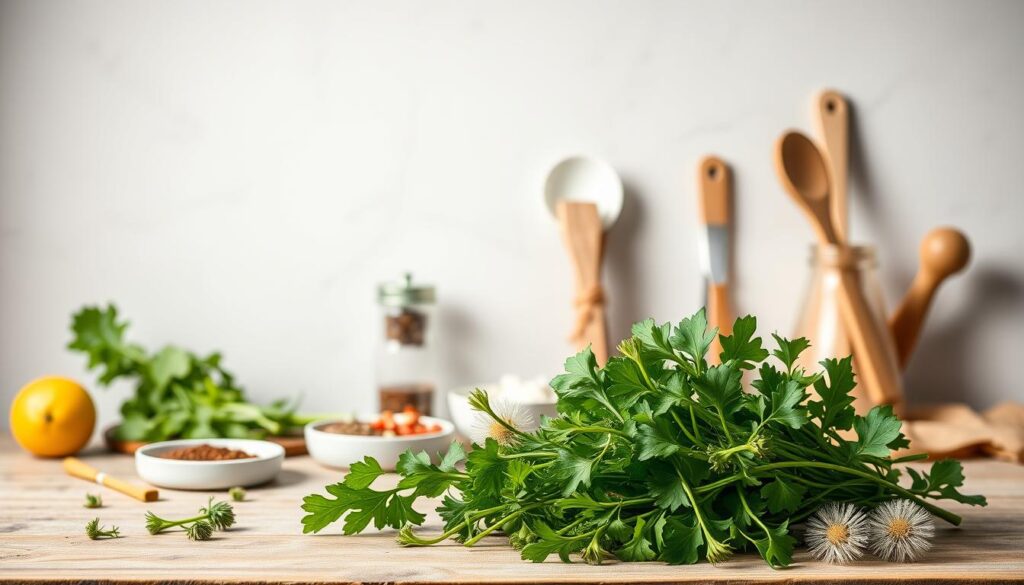 dandelion green presentation ideas