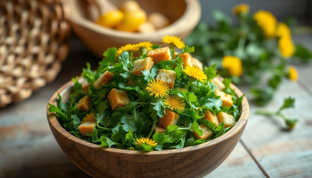 dandelion green salad ideas